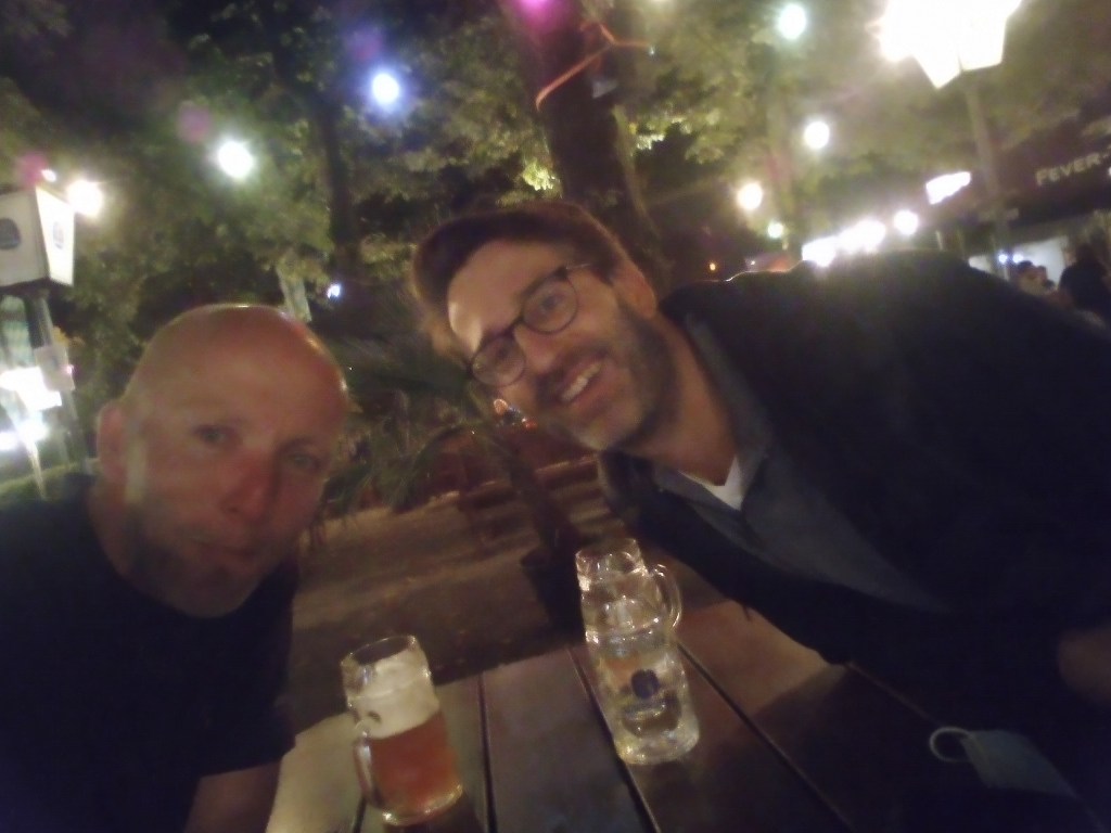 Lokroep van de Alpen en een studievriend in&nbsp;München