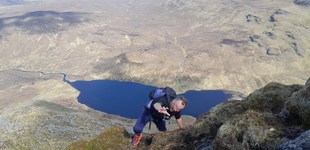 Klimmen met kleuters, een wheely op Seana&nbsp;Bhraigh