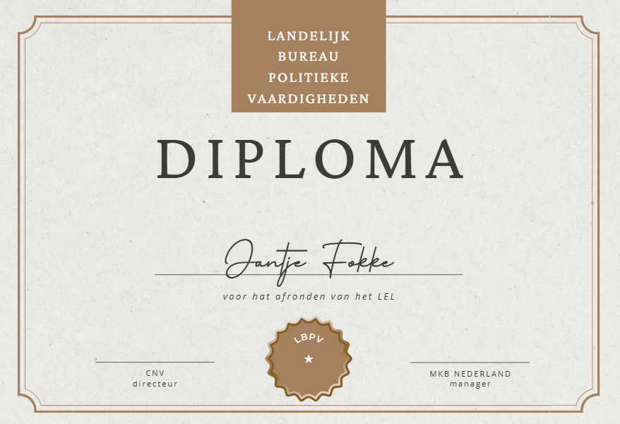 Invoering van de LEL; een Landelijk Examen&nbsp;Landspolitiek