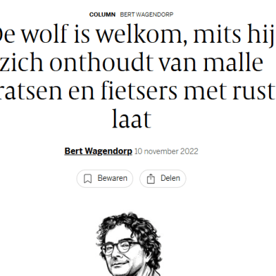 Van probleemwolf naar probleemfatbiker